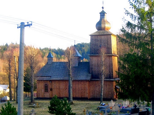 Vyšný Komárnik - Cerkiew św. Kosmy i Damiana - Słowacja